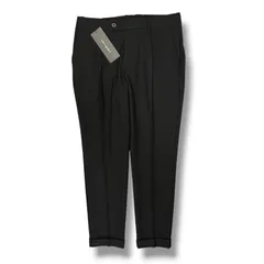 参考上代88000円 未使用 1piu1uguale3 Del Piero / GRANVIA RELAXED SLACKS デルピエロ グランヴィアリラックススラックス パンツ ウノピュウノウグァーレトレ MDP013-POE553 ブラック Vのサムネイル