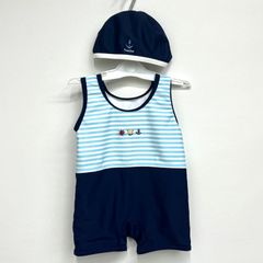 familiar チェック柄セパレート水着 90 帽子付き - メルカリ
