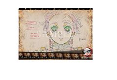 단문 탄지로 ufotable cafe 귀멸의 칼날 무한 열차편 콜라보레이션 카페 1기 랜천 매트 준문 탄지로 굿즈 종이제