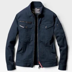 BURTLE バートル  5001 ジャケット(ユニセックス) 秋冬用  3 ネイビー  ストレッチ デニム  新品 未使用【アウトレット品】のサムネイル