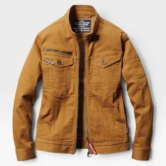 BURTLE バートル  5001 ジャケット(ユニセックス) 秋冬用  69 ウォルナッツ  ストレッチ デニム  新品 未使用【アウトレット品】のサムネイル