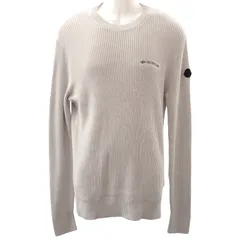 モンクレール MONCLER GIROCOLLO TRICOT ロゴワッペン Lサイズ I20919C00007M1367 セーター トップス コットン グレー メンズ【中古】【Aランク】のサムネイル