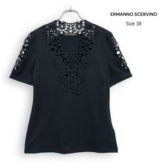 ERMANNO SCERVINO エルマンノ シェルヴィーノ レース 刺繍 半袖