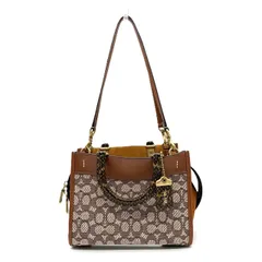 コーチ ローグ 25 シグネチャー テキスタイル ジャカード バッグ COACH 中古