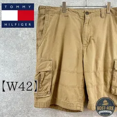P004【TOMMY HILFIGER】ベージュ カーゴショーツ ミリタリー〔42〕のサムネイル