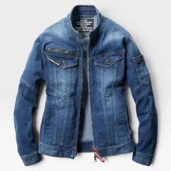 BURTLE バートル  5001 ジャケット(ユニセックス) 秋冬用  45 インディゴ ストレッチ デニム  新品 未使用【アウトレット品】のサムネイル