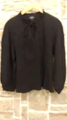 M01   A.P.C  アー・ペー・セー　楊柳　ワッシャー加工　トップス　ブラック　Mサイズ　ボリュームスリーブのサムネイル