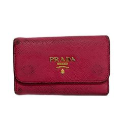 PRADA プラダ 6連キーケース ダブルホック ナイロン 三角ロゴ - メルカリ