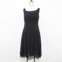 美品 トゥビーシック 大きいサイズ ティアードワンピース 44 ブラック 
