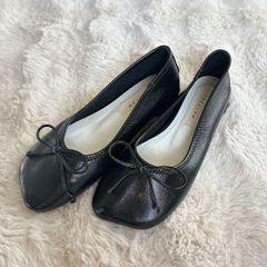 裏張り済み PORSELLI ポルセリ バレエシューズ ブラック 37 - メルカリ