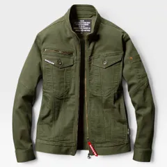 BURTLE バートル  5001 ジャケット(ユニセックス) 秋冬用  14 ミルスグリーン ストレッチ デニム  新品 未使用【アウトレット品】のサムネイル