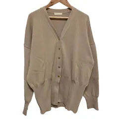 良品 24SS LOUNGEDRESS ラウンジドレス 総針カーディガン サイズF ベージュ レディース 古着 中古 USEDのサムネイル