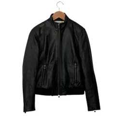 美品 THE SHINZONE ザ シンゾーン ラムレザー シングルジャケット 36 ブラック レディース 古着 中古 USEDのサムネイル