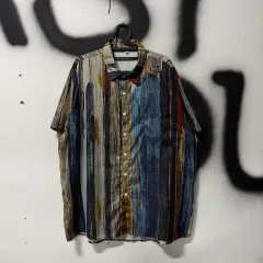 VTG ヴィンテージ オーバーサイズ ペイント プリンティング ワンポケット 半袖 シャツのサムネイル