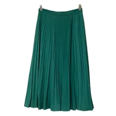 美品 MACKINTOSH LONDON マッキントッシュロンドン ロング プリーツスカート サイズ40 グリーン レディース 古着 中古 USEDのサムネイル