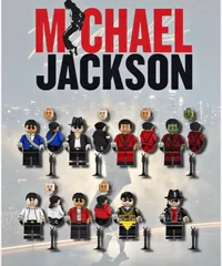 新品 未開封 マイケル・ジャクソン ミニフィグ LEGO レゴ 互換　8個セット　※こちらはレゴと互換性のあるブロックです※のサムネイル