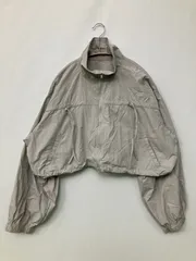 one after another NICE CLAUP ワンアフターアナザーナイスクラップ ブルゾン F グレー ナイロン 無地 ショート丈 フードなし ジップアップ レディースのサムネイル