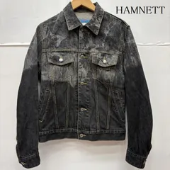 ハムネット 日本製 コットン ウォッシュ加工 ステッチ デニム ジャケット Gジャン y2k メンズ M ISItems【USED】【古着】【中古】50161030のサムネイル