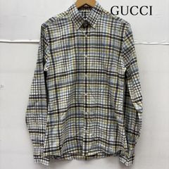 極上シルク】GUCCI クレリックシャツ ダブルカフス 38 S フリーダ期 