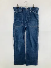 BEAMS BOY ビームスボーイ デニムパンツ ブルー フルレングス 無地 スタンダード ストレート レギュラー ヴィンテージ レディースのサムネイル