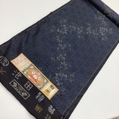 中古品 未使用 紬反物 小千谷紬 幾何学 正絹 R924 - メルカリ
