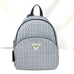 【中古美品】ゲス GUESS リュック 青　　　M80609-11のサムネイル