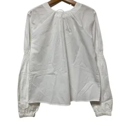 新品同様 Marilyn Moon マリリンムーン PUFF SLEEVE BLOUSE ロングスリーブ プルオーバー ブラウス F ホワイト レディース 古着 中古 USEDのサムネイル