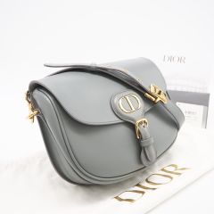 超美品 Christian Dior ショルダーバッグ ブルー レザー ボビー - メルカリ