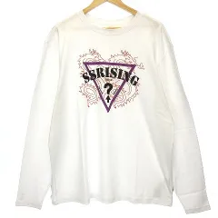 ゲス GUESS 19AW GUESSx88RISING GUE88RISING Tシャツ 長袖 クルーネック ロンT コットン オーバーサイズ ロゴ プリント S 白 ホワイト トップスのサムネイル