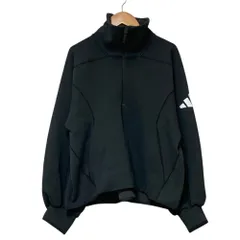 美品 adidas アディダス Z.N.E. スウェット ハーフジップ プルオーバーシャツ XL ブラック レディース 古着 中古 USEDのサムネイル
