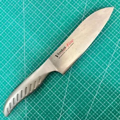 下村工業★ヴェルダンファイン★三徳包丁★160mm★モリブデンバナジウム鋼★オールステンレス★両刃★日本製★万能包丁★文化包丁★食洗機対応★一体型★再生ベース★歪みなし★要研ぎ★要清掃★DIY★研ぎ練習★修復★Verdun★Fine★Santoku★Knifeのサムネイル