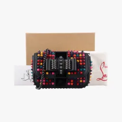 クリスチャンルブタンChristian Louboutinスイート チャリティー スカラベ スパイク ブラック レザー のサムネイル