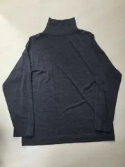 KAPTAIN SUNSHINE (キャプテンサンシャイン) ウール100% テンジク ハイネック L/S Tシャツ トップス チャコール 38のサムネイル