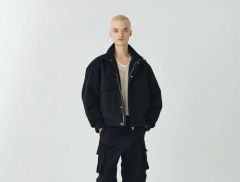 remer】ヴィンテージフェイクヌバックブルゾン ブラックSサイズ