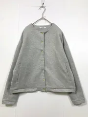 Emma Talar エマテイラー ライトダンボールノーカラー ジャケット sizeF/グレー ◇■ レディースのサムネイル