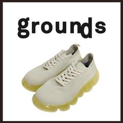 grounds グラウンズ JEWELRY ベロア スニーカー 25cm 厚底 - メルカリ