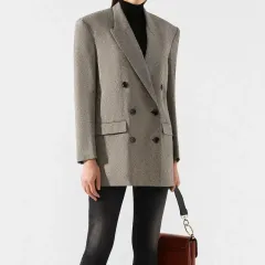 34 Isabel Marant ダブルブレスト ジャカード ブレーザー ジャケットのサムネイル