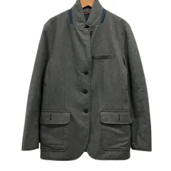 美品 TOMMY HILFIGER トミーヒルフィガー リバーシブル キルティングジャケット L グレー ネイビー メンズ 古着 中古 USED