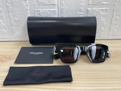 【美品】SAINT LAURENT サングラス スクエアフレーム SL592 ケース付き クロス付きのサムネイル