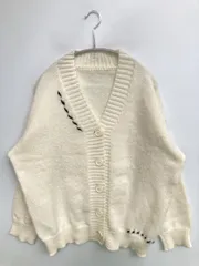 Vipoa ヴィポア カーディガン/ボレロ F アイボリー コットン ウール・ニット 無地 刺繍 ミドル丈 長袖 レディースのサムネイル