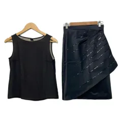 miss ashida(ミスアシダ) スカートセットアップ レディース美品  - 黒 スパンコールのサムネイル