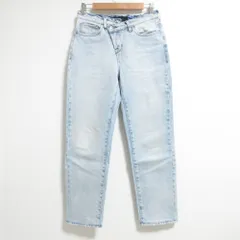 良品 3×1 スリーバイワン 90'sスタイル ABBI JEAN ASYMMETRICAL WAIST CLEAN デニムパンツ 25サイズ インディゴ レディース 古着 中古 USEDのサムネイル