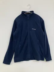 mont-bell モンベル ブルゾン M ネイビー スエード 裏起毛 無地 ブランドロゴ ワンポイント ミドル丈 フードなし ジップアップ メンズのサムネイル