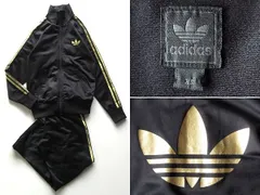 黒夢 清春/Dir en grey 京着 adidas アディダス FIREBIRD ファイヤーバード ジャージセットアップ ジャケット/パンツ XS 黒金 ブラック