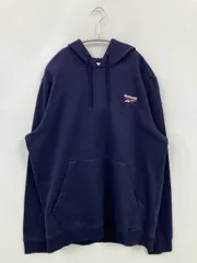 Reebok リーボック パーカー 2XO ネイビー 無地 ワンポイント ブランドロゴ プルオーバー 長袖 メンズ レディース