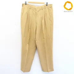 パパス PAPAS パンツ チノパンツ リネン混 ロゴボタン メンズ [x1019484]のサムネイル