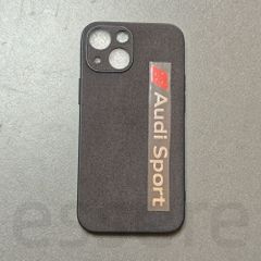 iPhone13mini 케이스 아우디 스포츠 스마트폰 케이스 아이폰 케이스 내충격 뒷모피 소프트 케이스 블랙