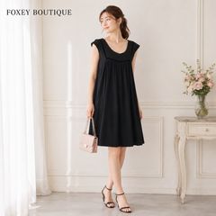 ☆FOXEY/フォクシー スモッキングワンピース 40 レーヨンBLEND40