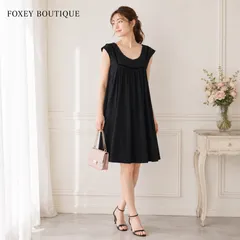【特別限定プライス / 一枚で華やかに決まる スモッキングワンピース クリーニング済】FOXEY BOUTIQUE / フォクシーブティック  スモッキングワンピース 40 レーヨン   お食事会 お出かけ デイリーコーデのサムネイル