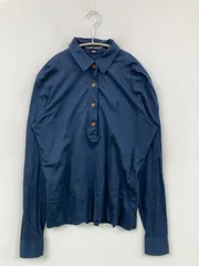 RALPH LAUREN SPORT ラルフローレンスポーツ ポロシャツ L ネイビー 無地 ワンポイント 長袖 レディースのサムネイル